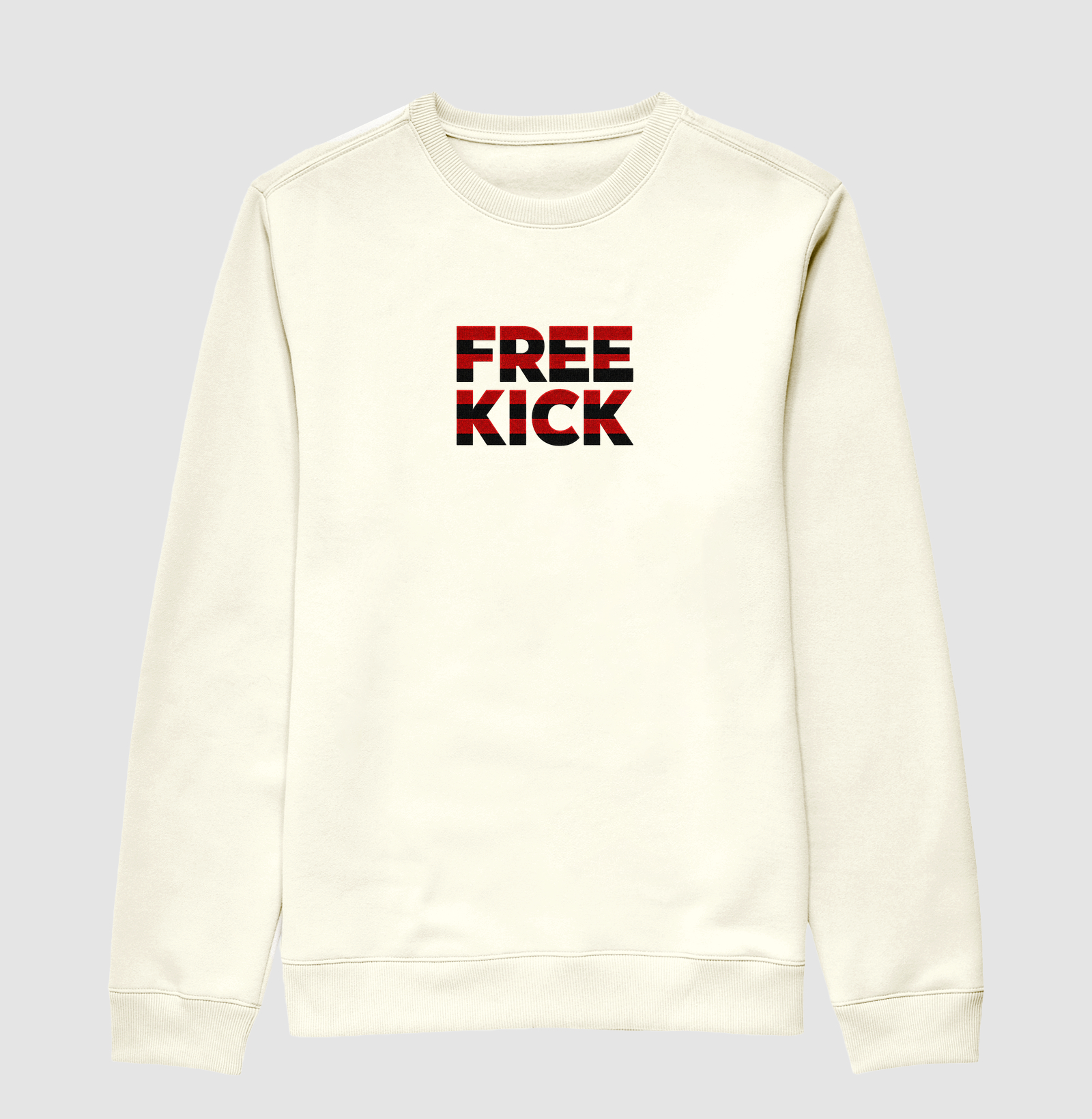 SUÉTER MOLETOM FREE KICK RUBRO NEGRO RJ