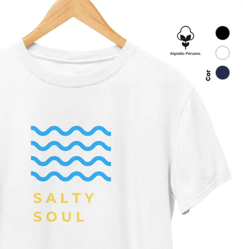 Salty Soul [estampa azul e amarelo]