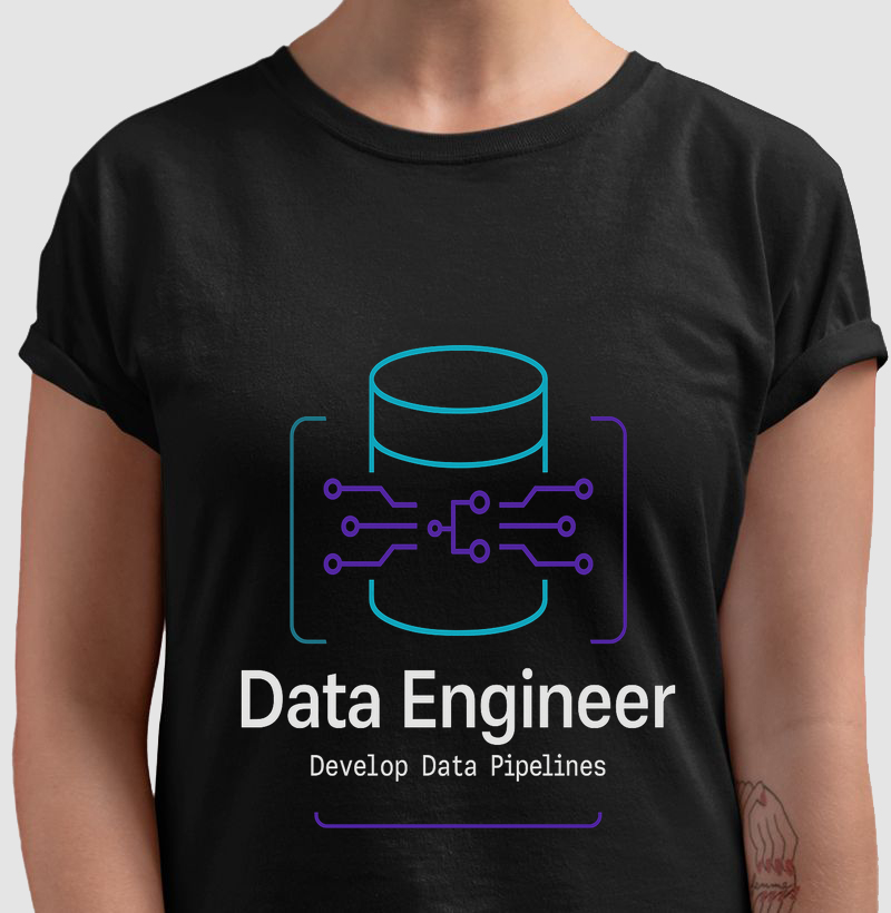 Camiseta Data Engineer – A engrenagem por trás dos dados