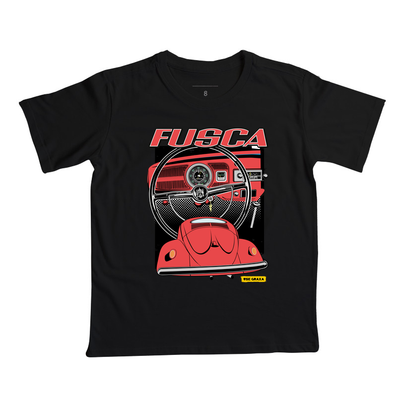 Fusca com Painel Vermelho