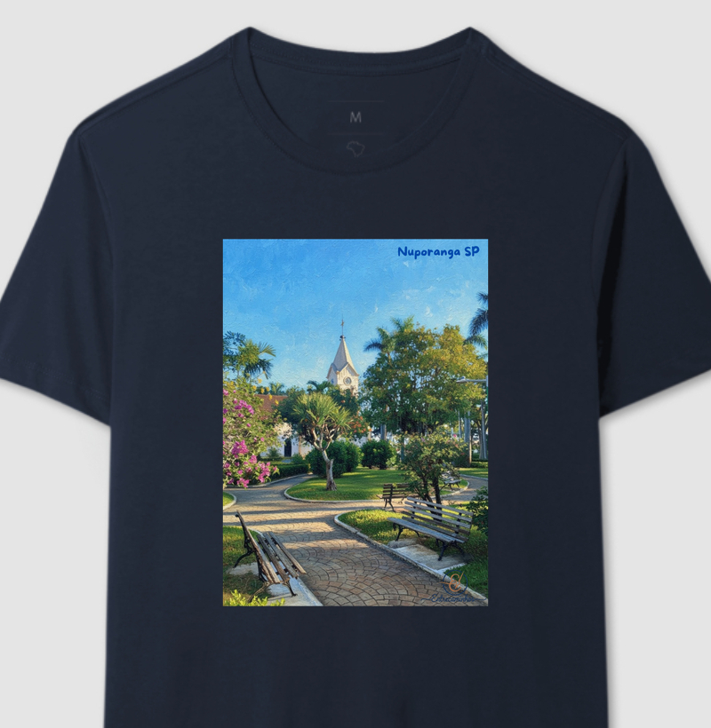 Nuporanga SP Praça da Matriz dia (tela)