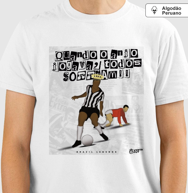 Camiseta algodão peruano - O Anjo Alvinegro