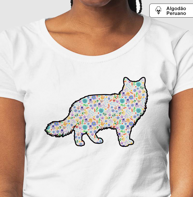 Camiseta Ragdoll Floral - Pelo & Pano
