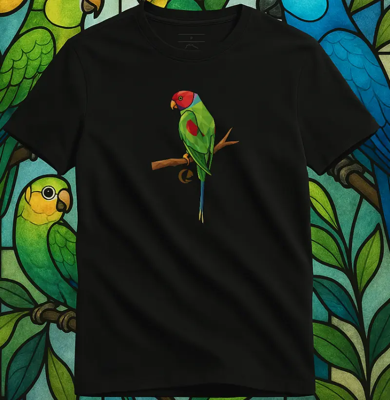 Camiseta Cabeça-de-ameixa Vitral