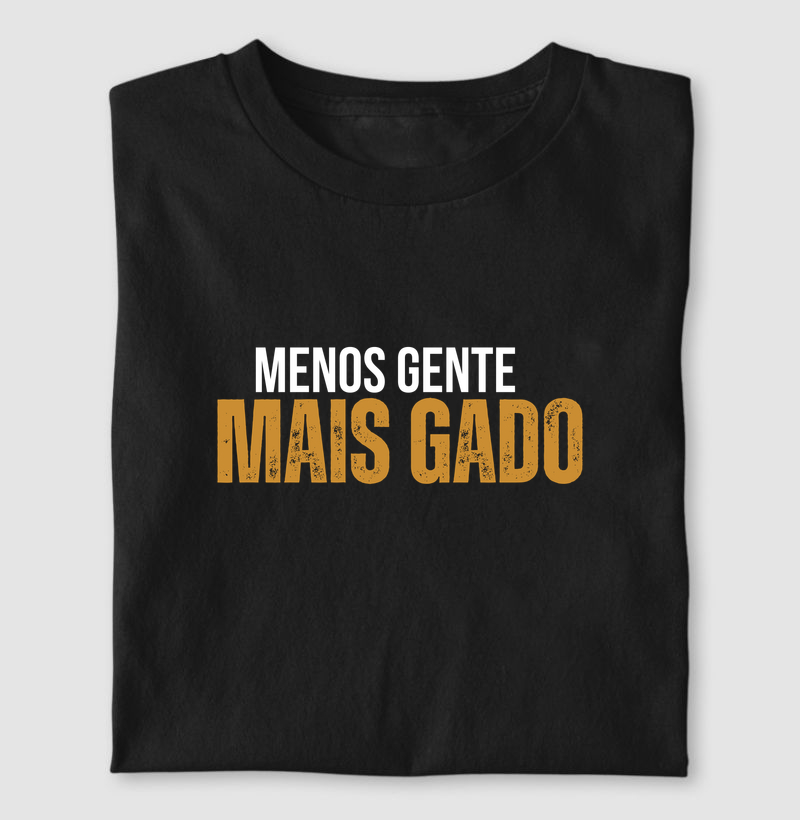 Menos gente mais gado