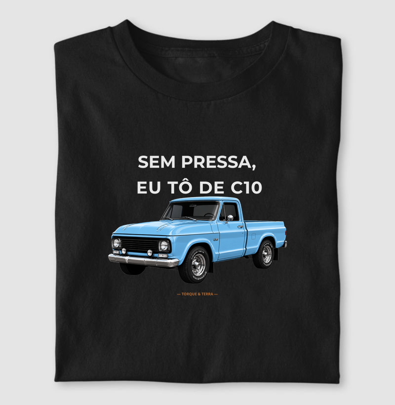 Sem pressa, eu tô de C10 - azul