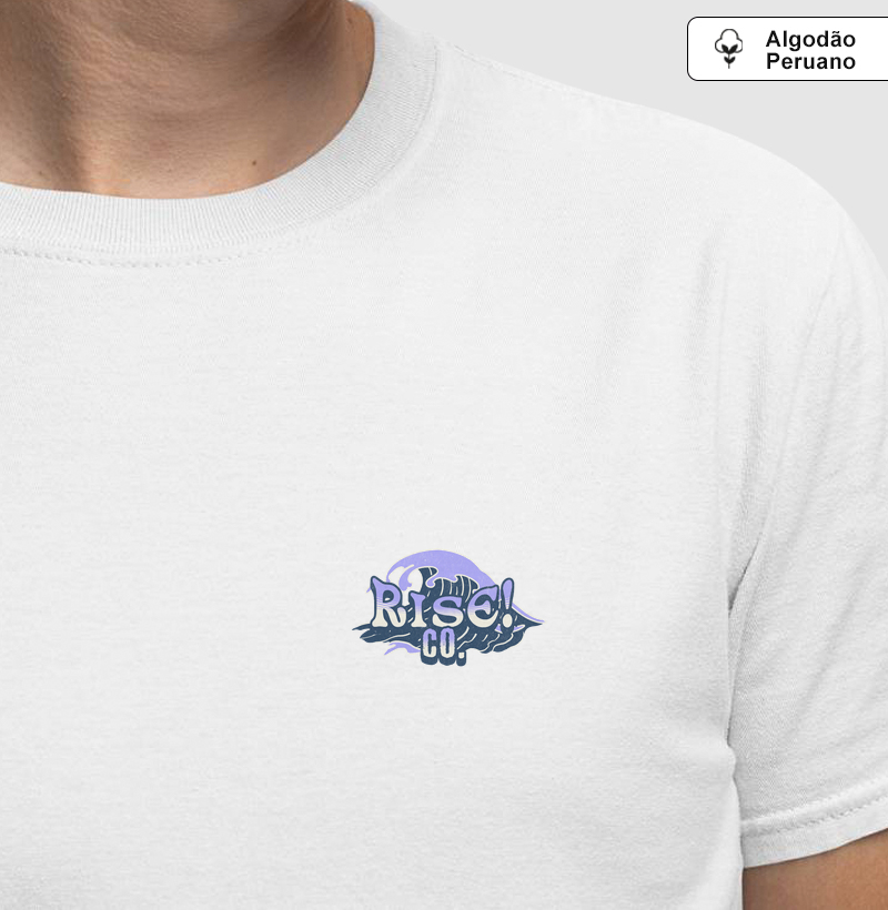Camiseta Algodão Peruano Rise! Streetwear Básica Premium Unissex – Moda Urbana