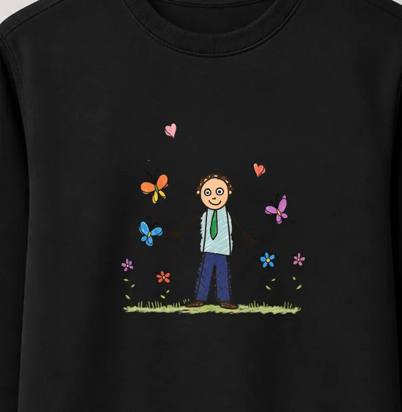 Cropped moletom personalizado - História em estampa.