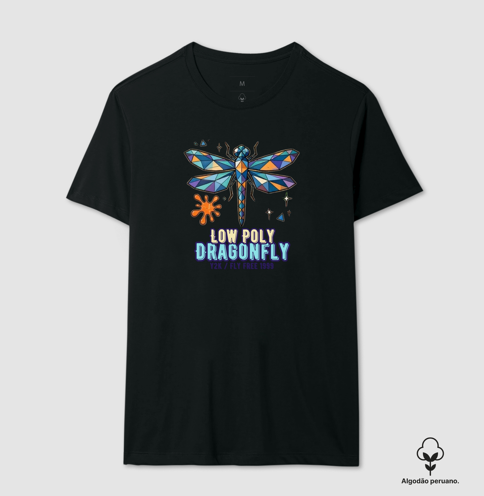 Camiseta Y2K Low Poly Dragonfly