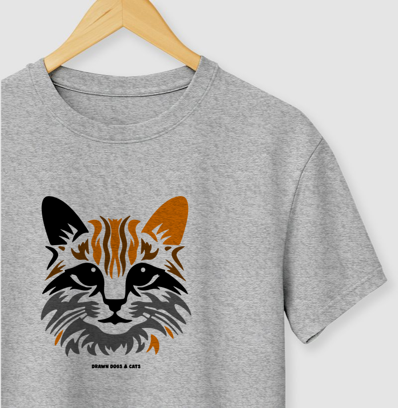 Gato, preto, laranja e cinza