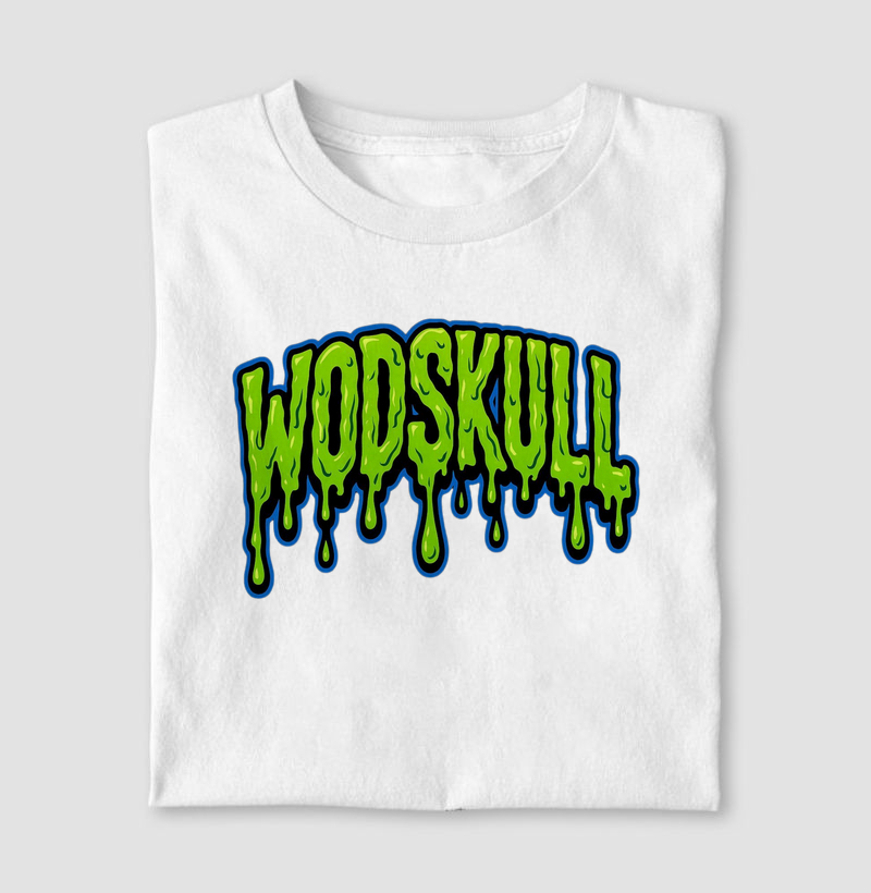 Camiseta Wodskull Dripping Green