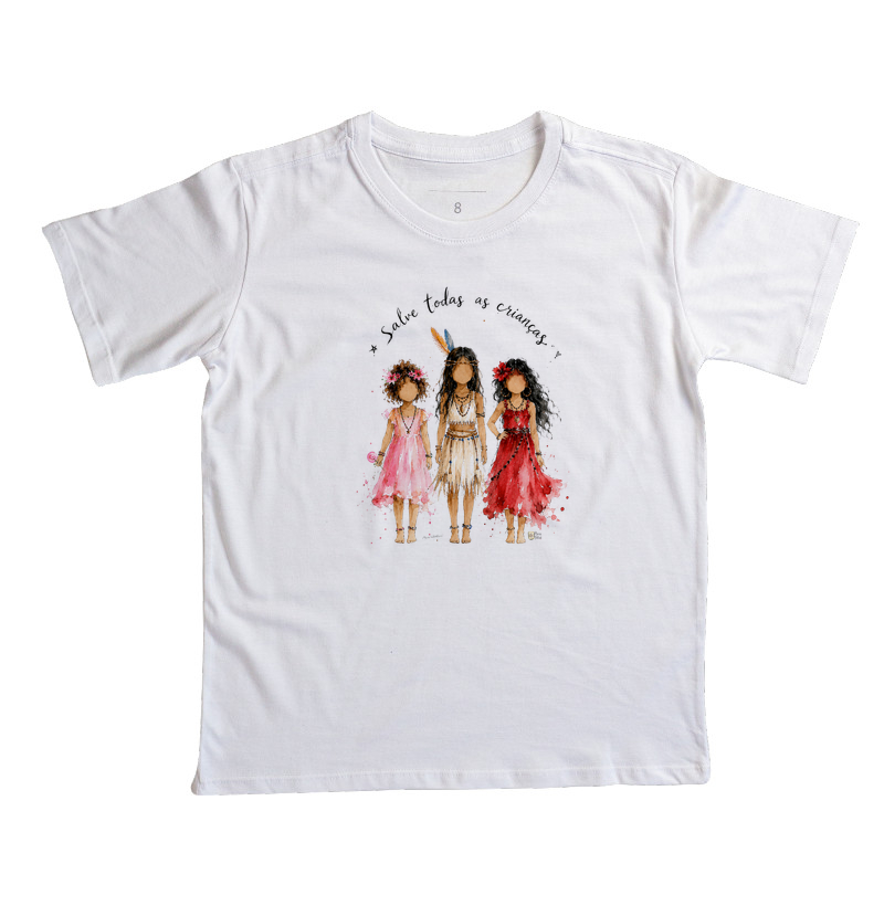 Erê, Curumim e Pombagira Mirim Maria Patuá - Camiseta Infantil