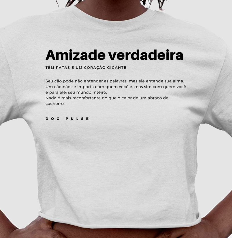 Cropped Dog Pulse Pawsitivity Collection – True Friendship