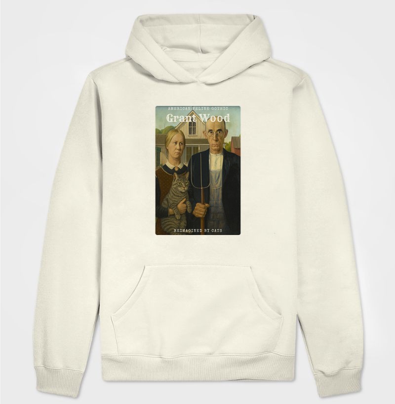 American Feline Gothic – Grant Wood Reimagined by Cats