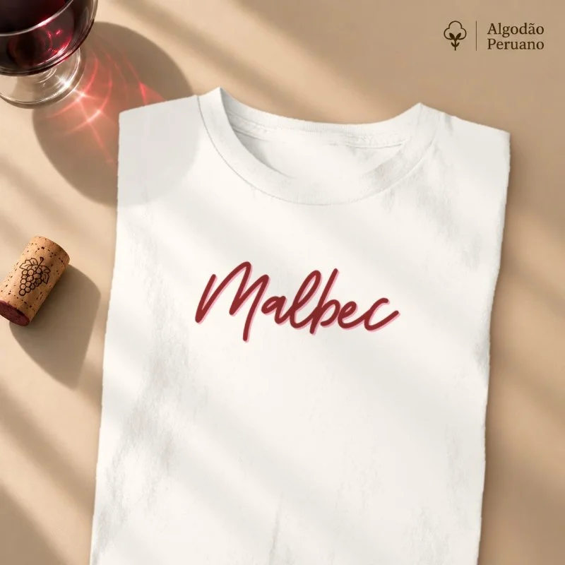 Camiseta Malbec - Camiseta Algodão Peruano