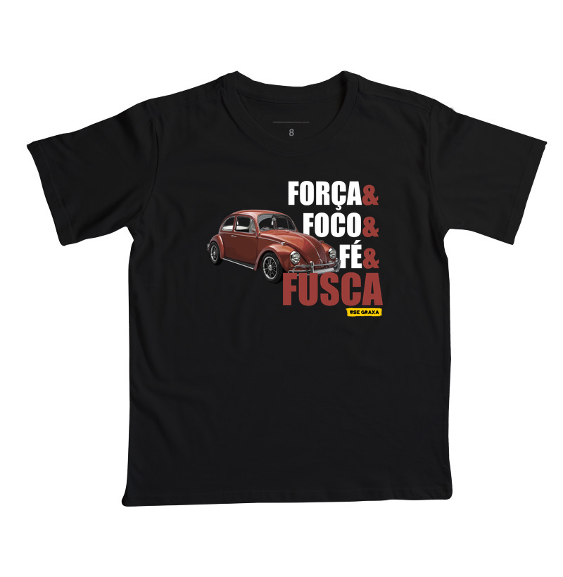 Força Foco Fé Fusca Marrom