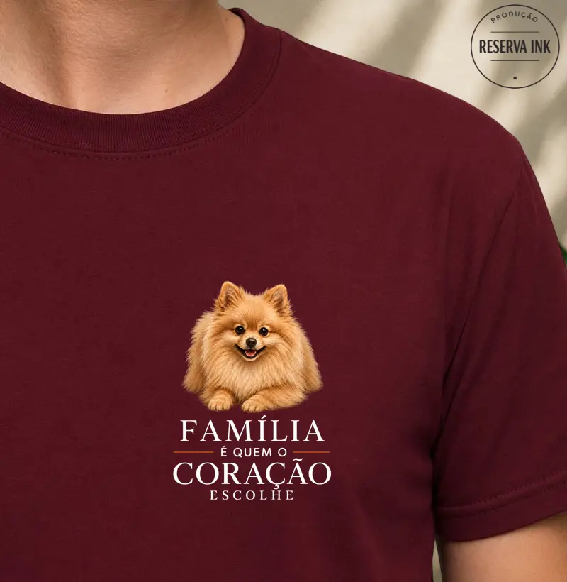 Pomerânia (Spitz Alemão) Marrom - Família