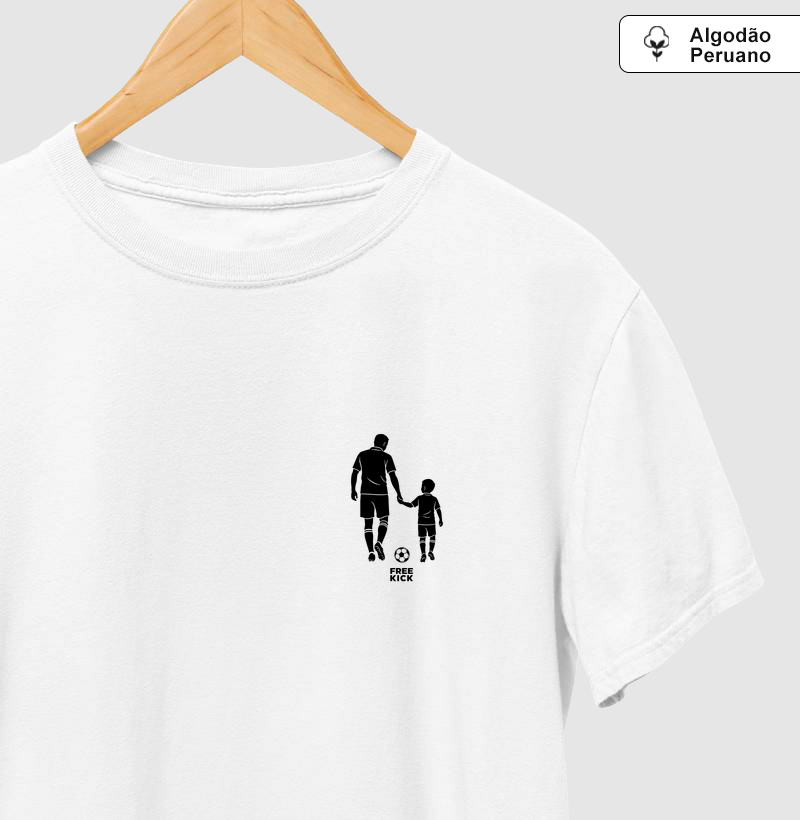 CAMISETA ALGODÃO PERUANO FREE KICK PAI E FILHO