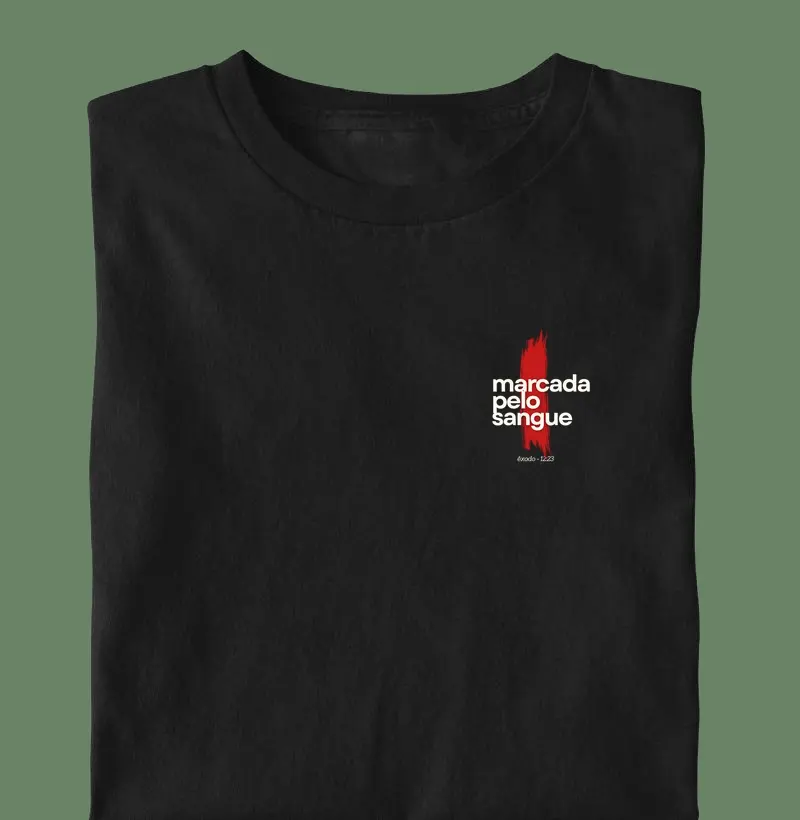 marcada pelo sangue - Camiseta Algodão Peruano
