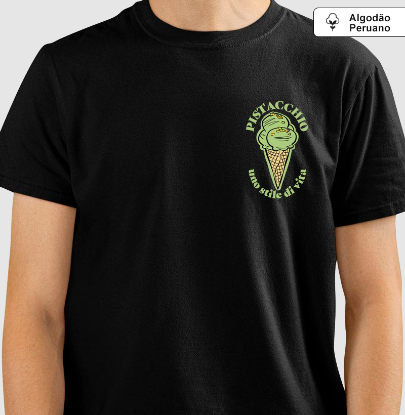 Camiseta Algodão Peruano Gelato Pistacchio