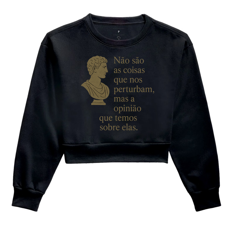 Camiseta "Opinião Estoica" – O Julgamento é o Inimigo