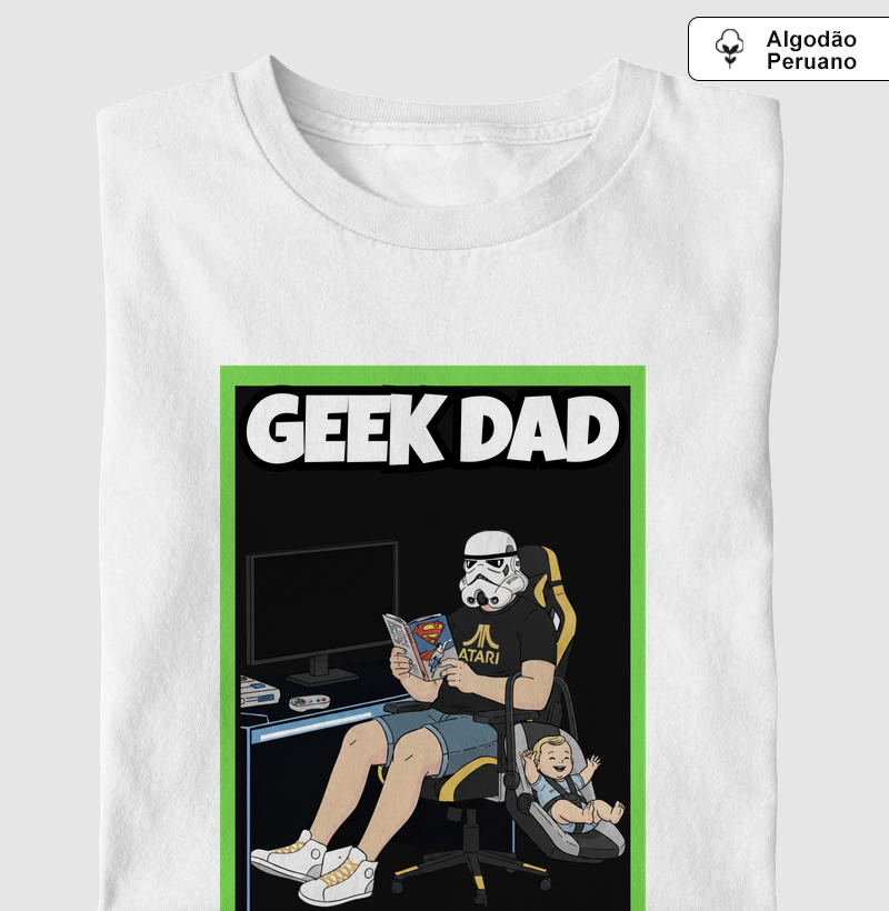 Geek Dad - Algodão Peruano Premium