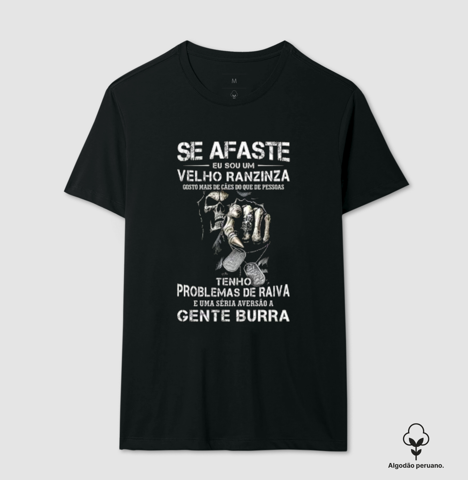 Personalizada Caveira - Camiseta Algodão Peruano