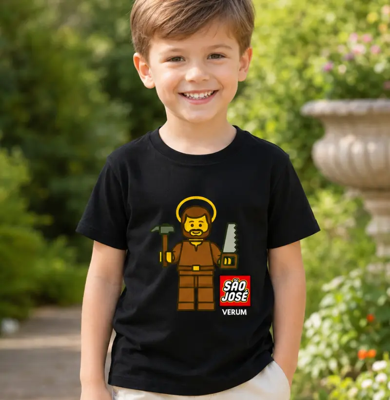 Camiseta São Josego – São José Carpinteiro | Camiseta Católica Infantil