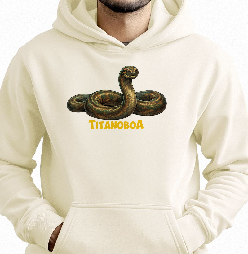 Blusa Dinossauro Moletom Titanoboa Algodão Premium Dinoloco