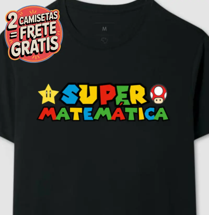 Camiseta Super Matemática