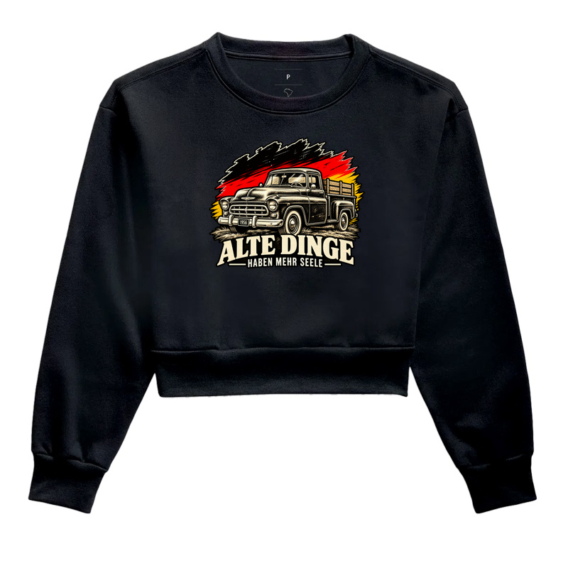 Alte Dinge haben mehr Seele - Cropped Moletom