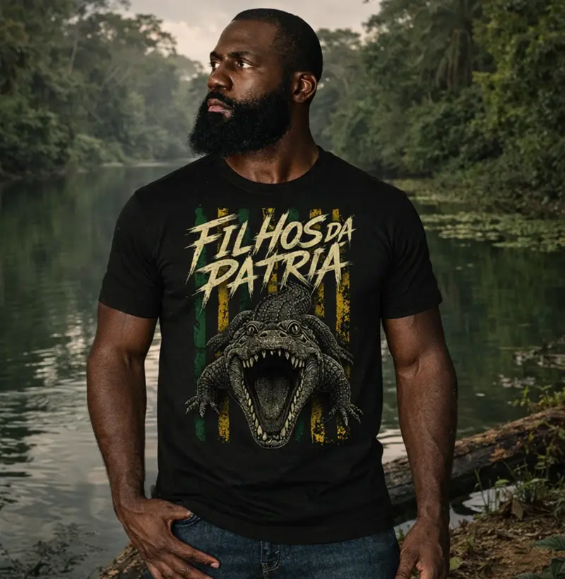 Camiseta Filhos da Patria Jacare