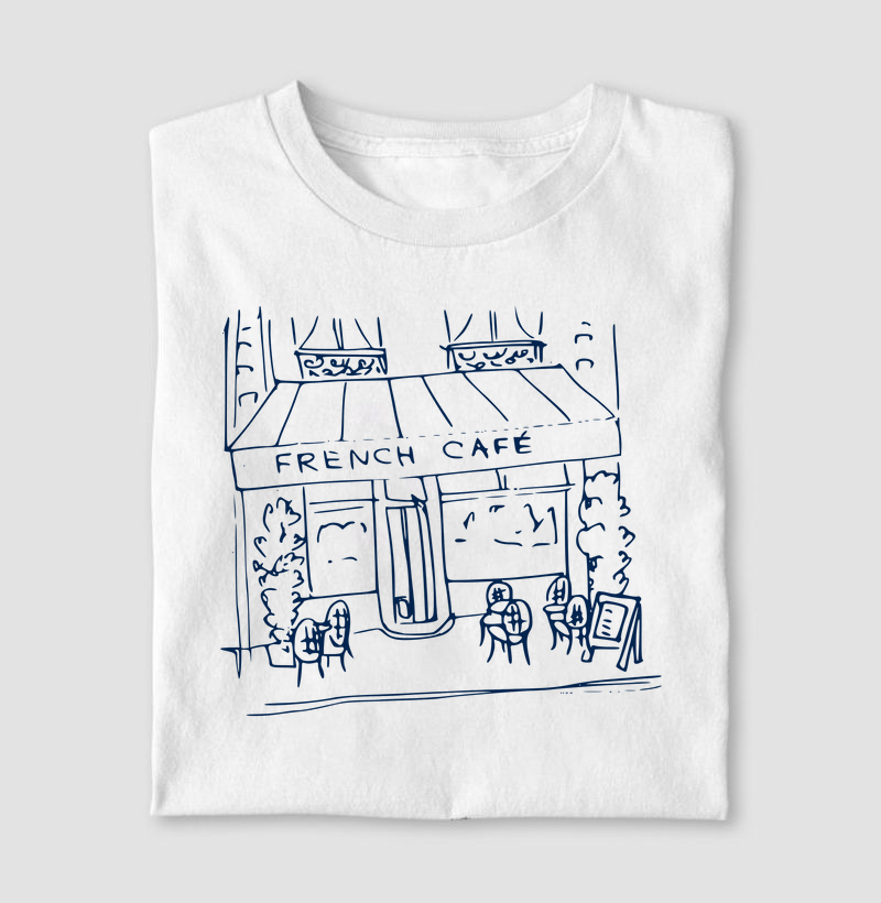 Camiseta French Café Blue