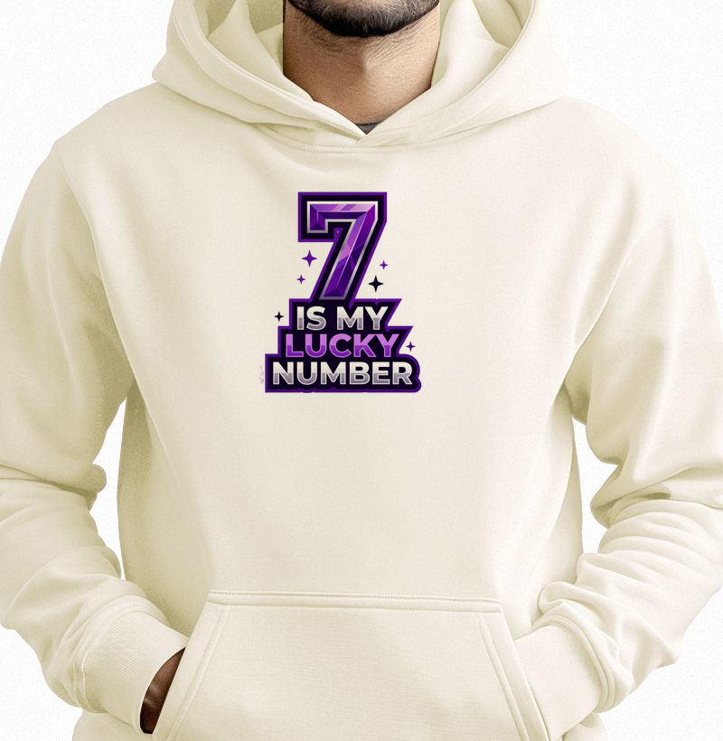 7 is my lucky number - Hoodie Moletom