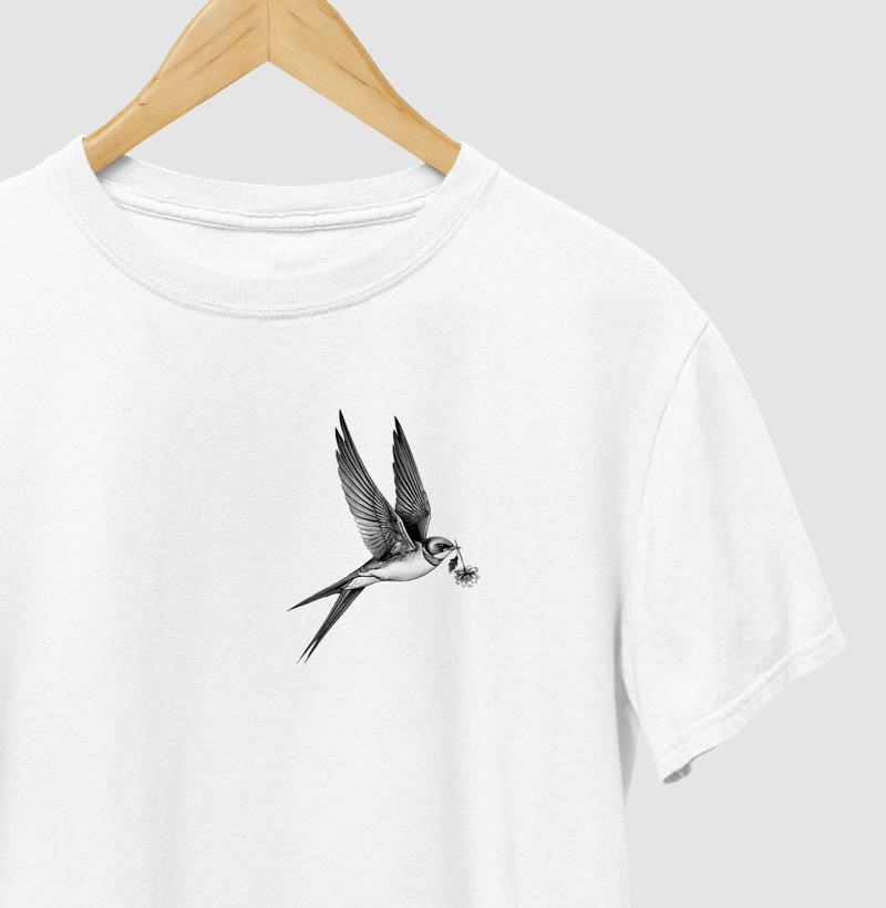 Mini Aves - Andorinha e Flor