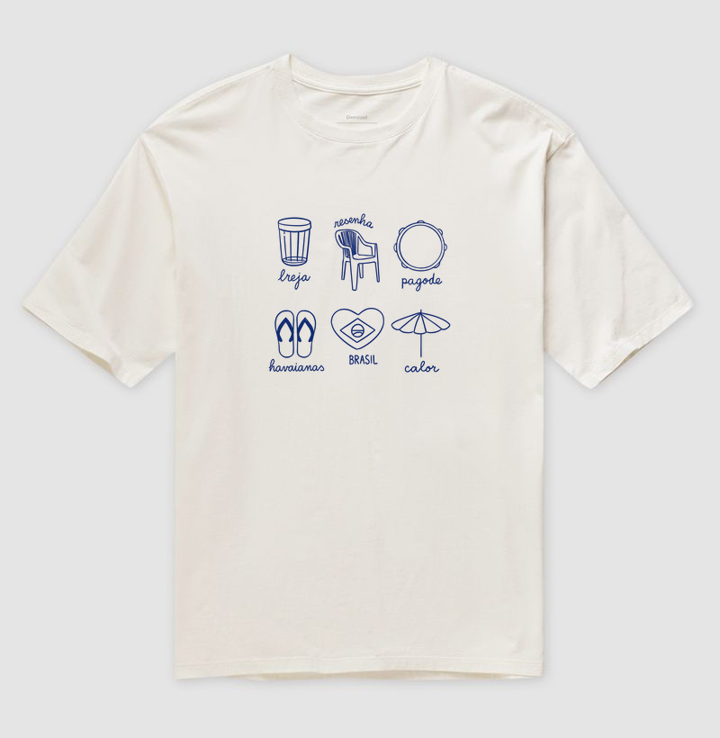 Camiseta Oversized Identidade Brasileira