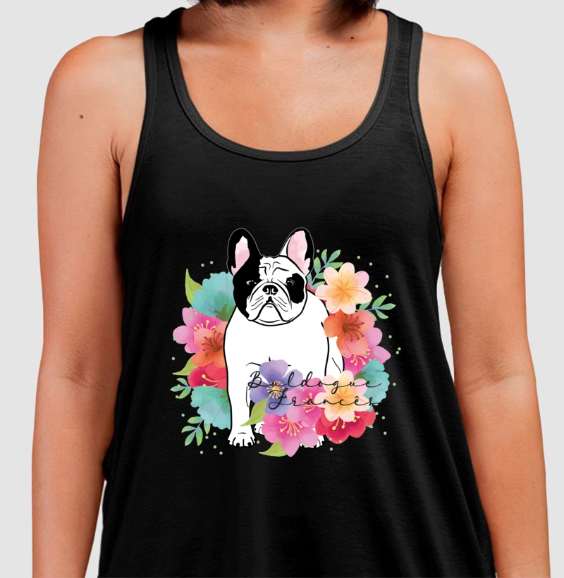 Buldogue Francês Floral