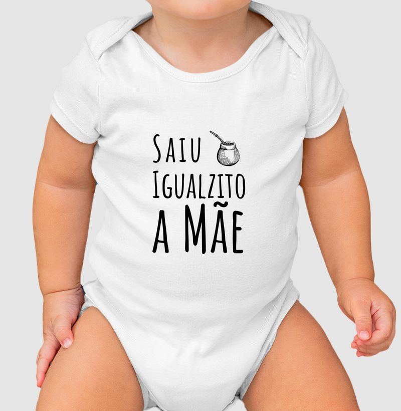 Body Infantil Igualzito a Mãe