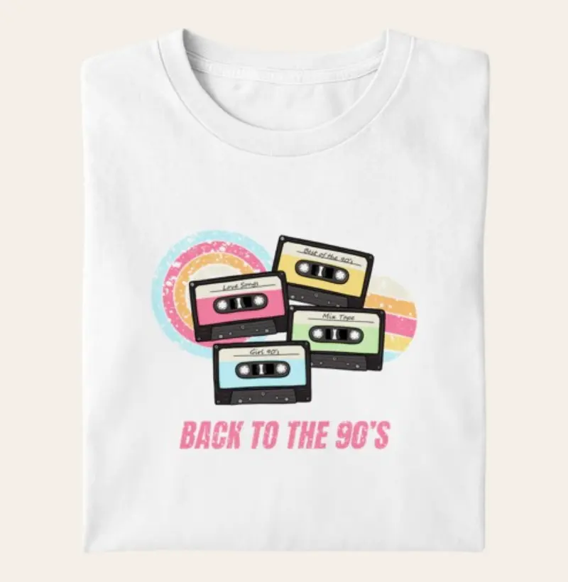 Camiseta Algodão Premium - Back to the 90's