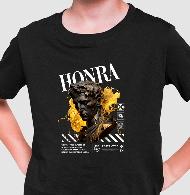 Camiseta Infantil Masculina: Honra
