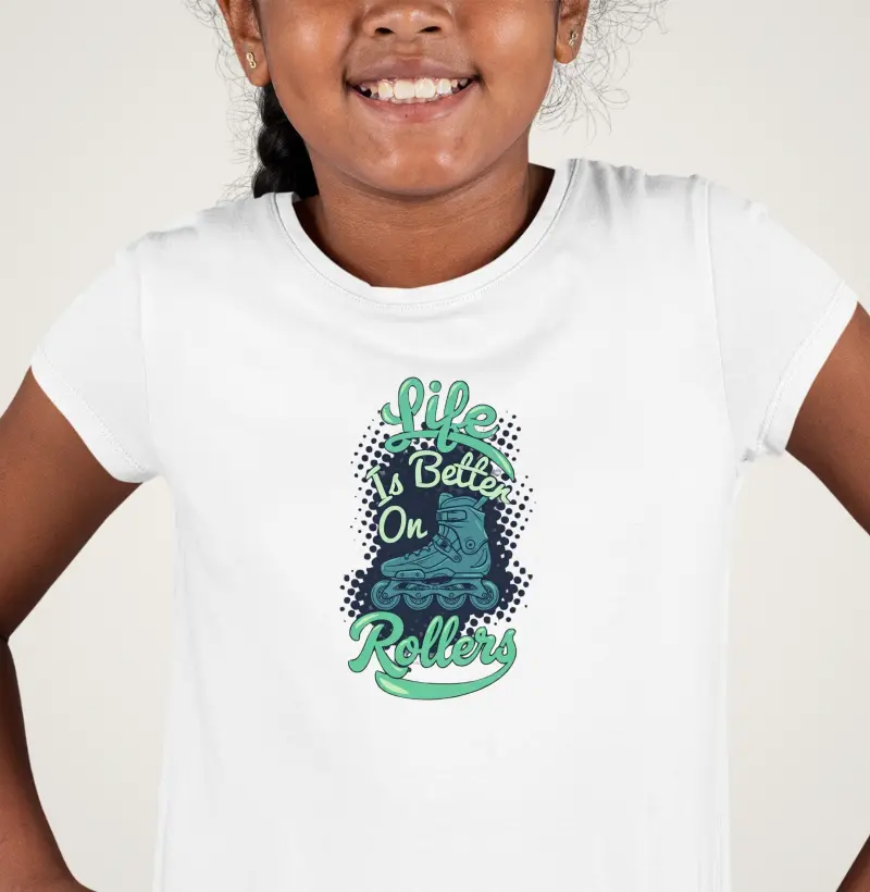 Life is better on rollers - Camiseta Infantil