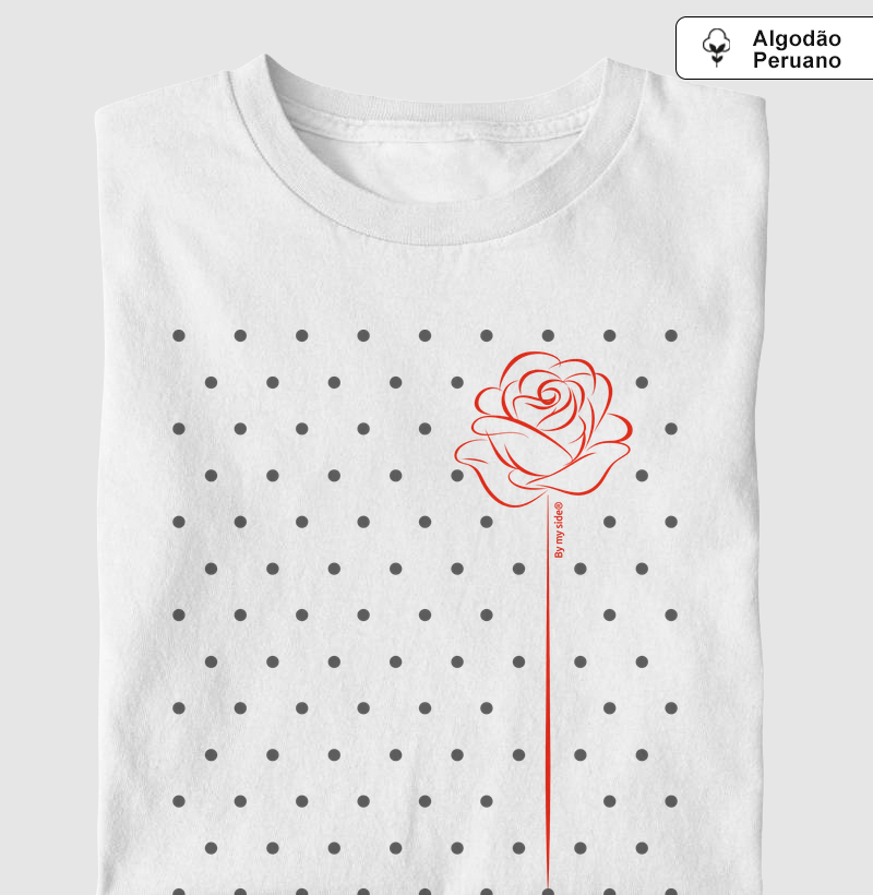 ROSA POÁ - Algodão Peruano - Camiseta Algodão Peruano