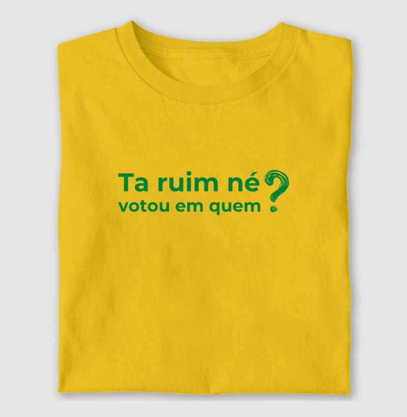 Ta ruim né? votou em quem?