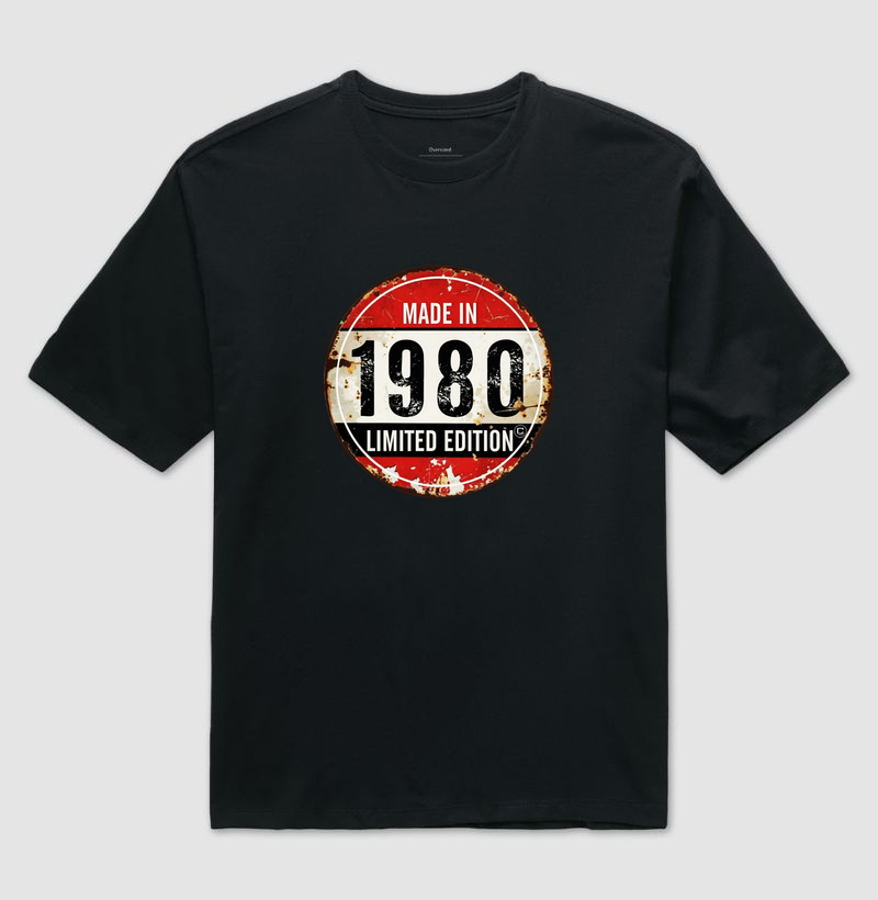 Made in 1980 círculo Oversized 