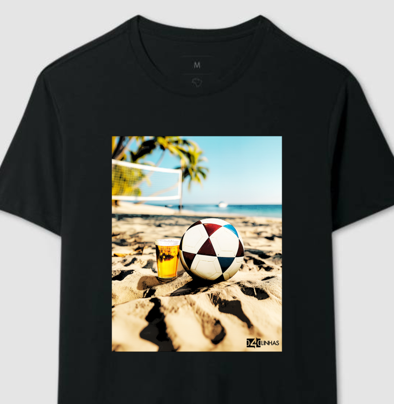 Camiseta Cerveja e Futevôlei