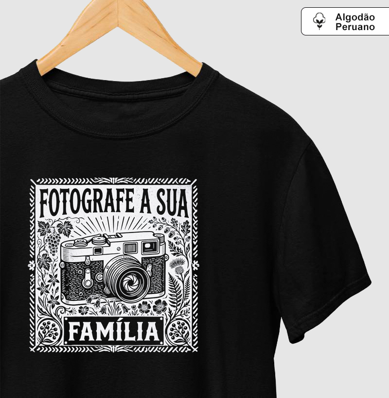 Fotografe a sua família - ilustração branca