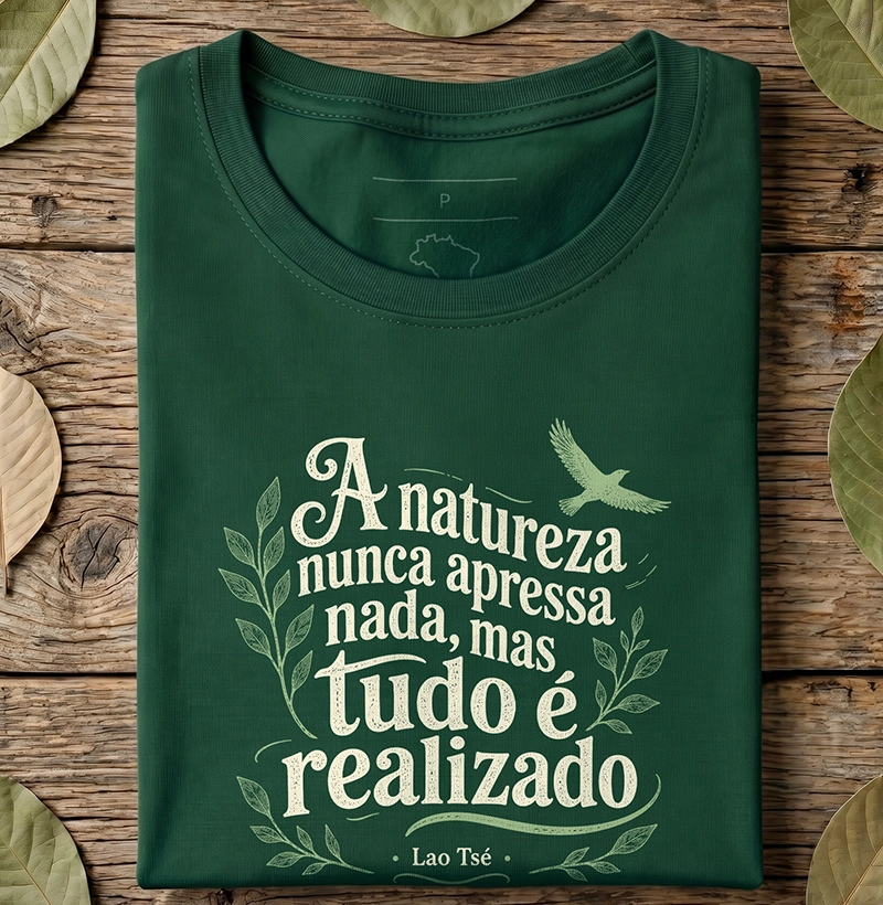 A natureza nunca apressa nada - Lao Tsé