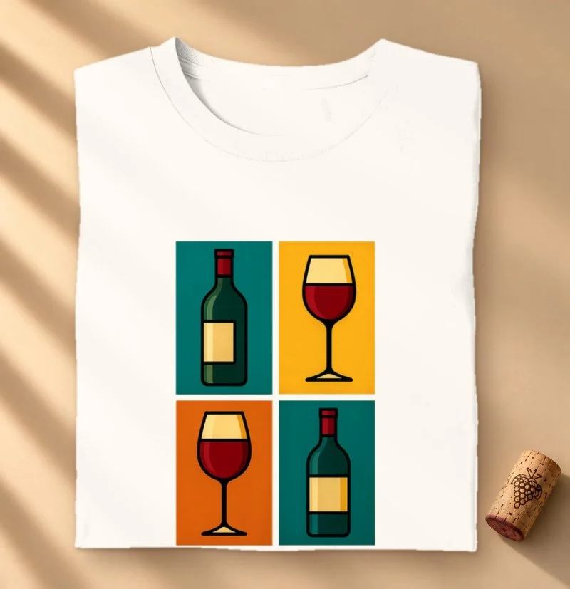 Camiseta Pop Art do Vinho