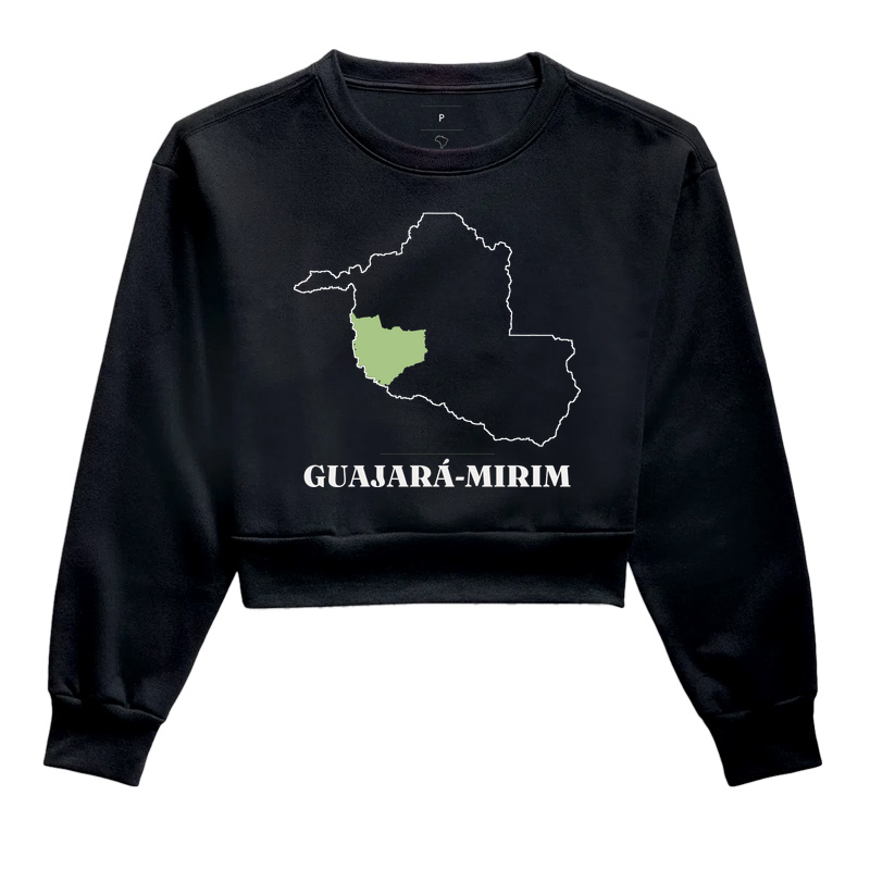 Guajará-Mirim | Traço RO - Cropped Moletom