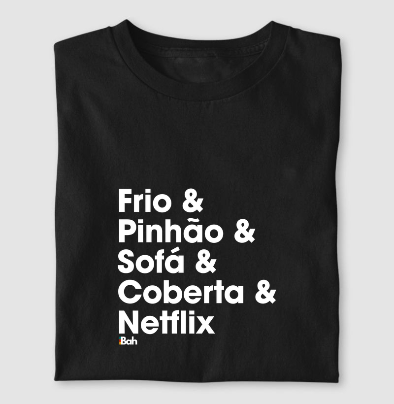 Frio & Pinhão & Sofá & Coberta & Netflix